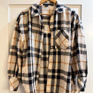 Sanctuary Plaid Button Down Shirt